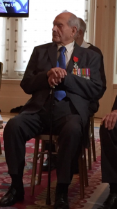 Percy receiving his Legion d'honneur at the French Embassy in London 