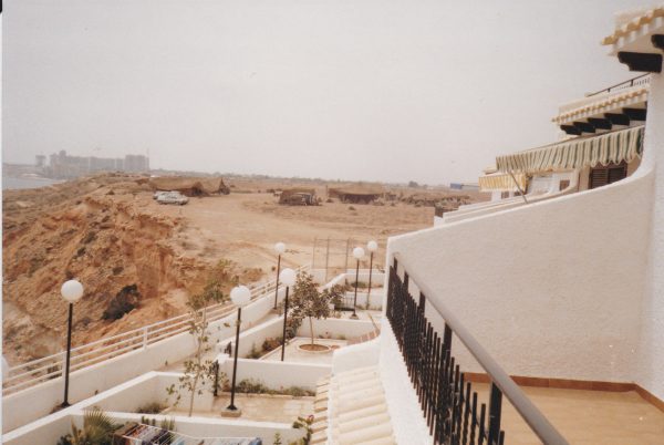 The Walkway photographed in 1987 with the gate in the distance