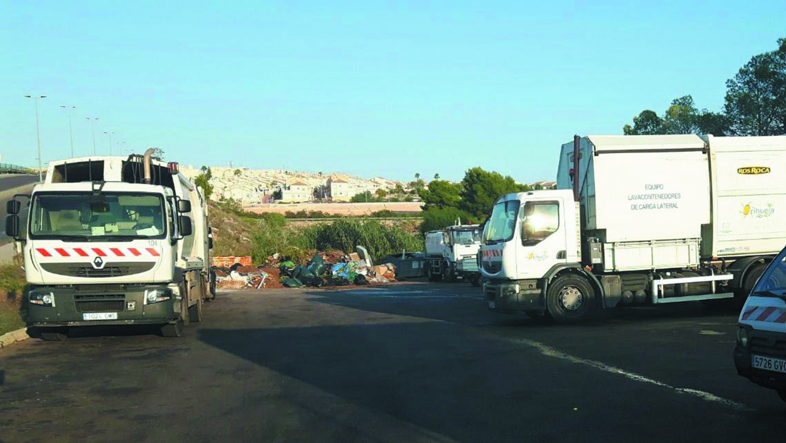 The Orihuela Costa Depot where drivers are constantly driving through pools of urine