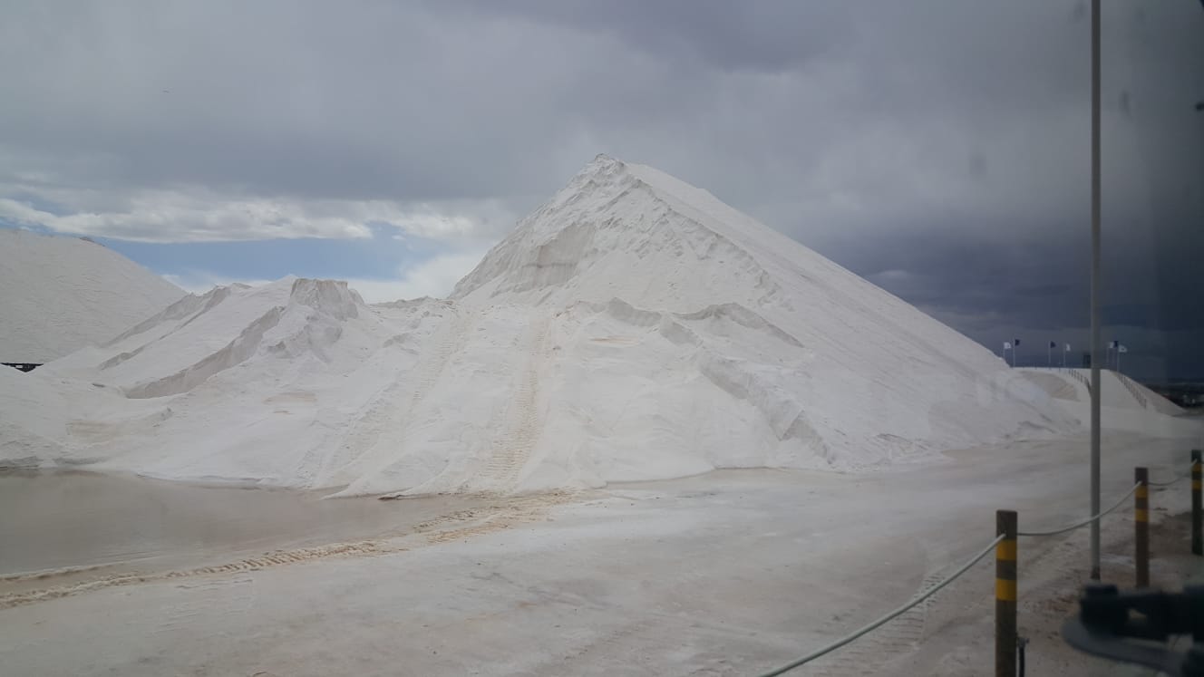 The Torrevieja salt mountains.