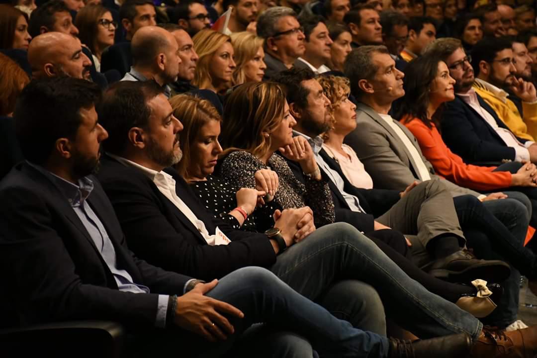 Ciudadanos spokesperson Inés Arrimadas at Alicante rally