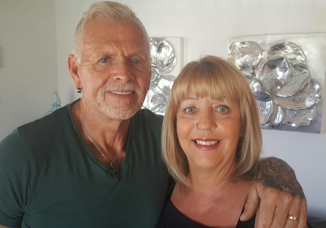 Barry and Elaine Butlin at home in Los Montesinos. Photo: Helen Atkinson.