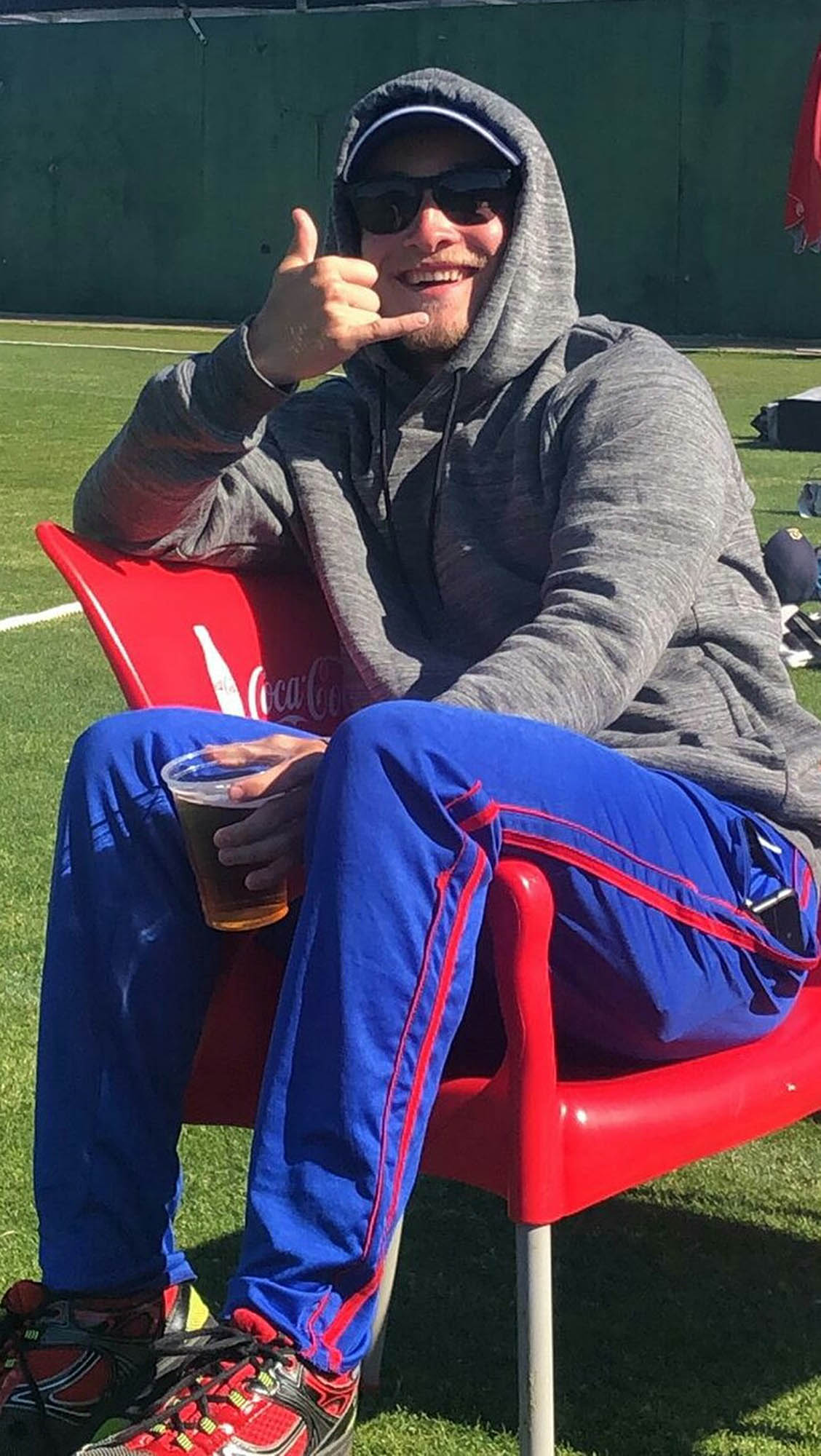 Tommy Knowles relaxes at a recent T20 Tournament.