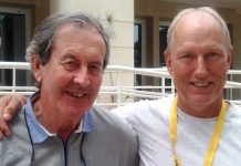 PHEW A VERY CLOSE CALL Photo Vernon O’Byrne left, Paulo Johnston, right.