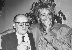 Rod Stewart with his late father Bob.