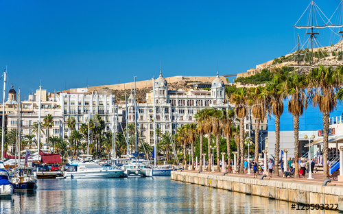 Alicante city and port