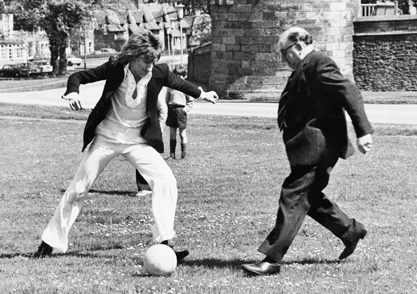 PLaying football with dad