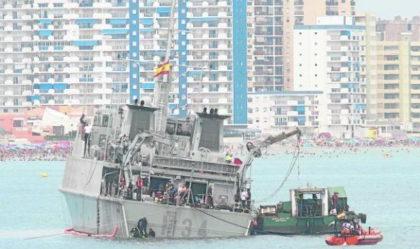 The vessel was holed when is ran onto a rocky outcrop