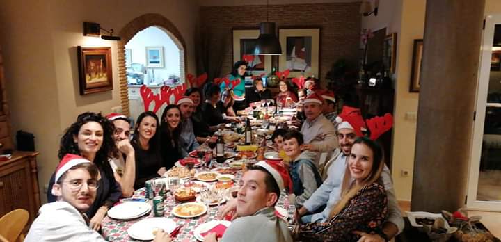 Marta (second left) enjoying the festive holiday with family members on Christmas day.