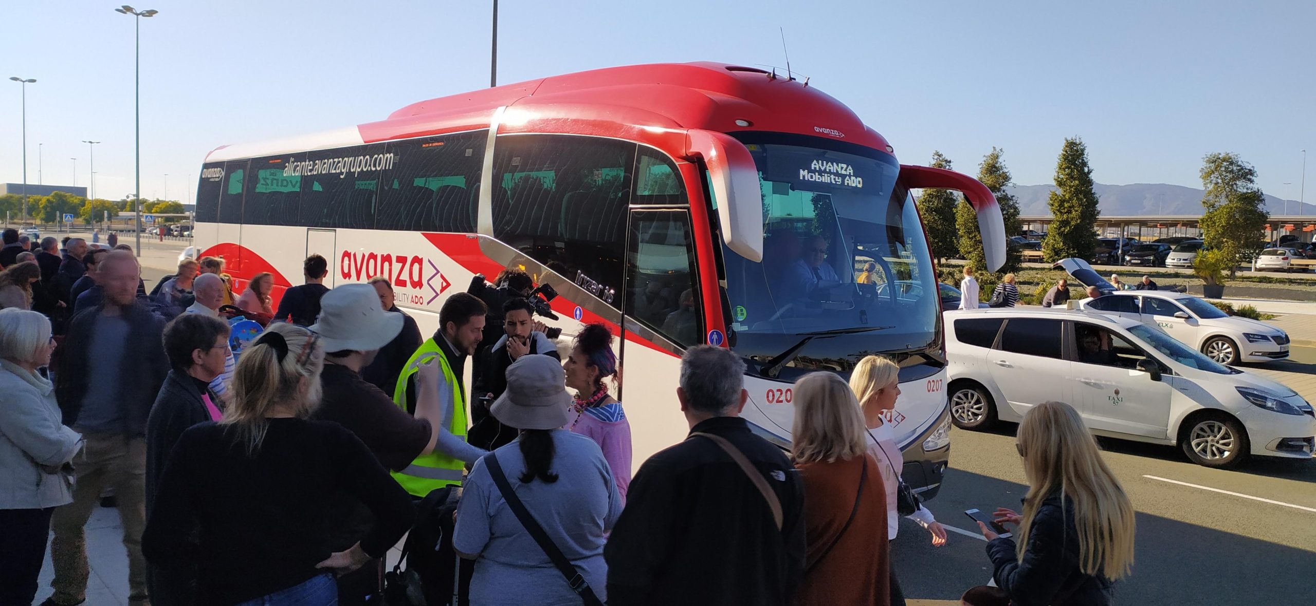 Many passengers were bused to Corvera and Alicante airports