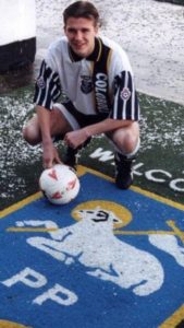 Teenager Beck's, 19, at Preston North End in 1995.