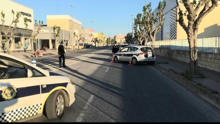 Santa Pola police crackdown on motorists.