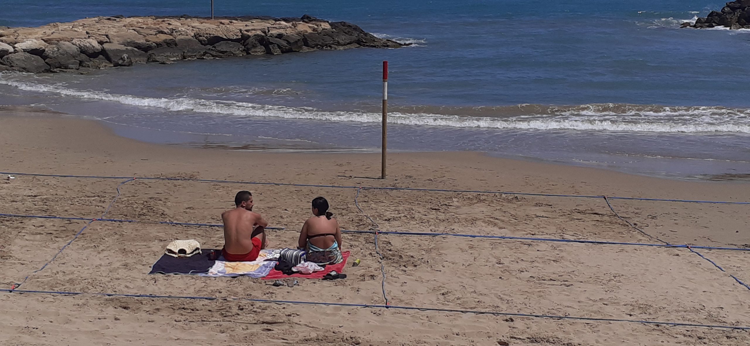 Deserted beaches in Torrevieja.