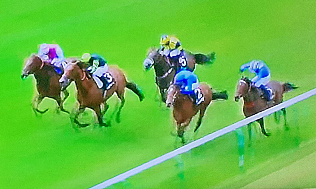Boccaccio gets up to win by a nose, under jockey William Buick.
