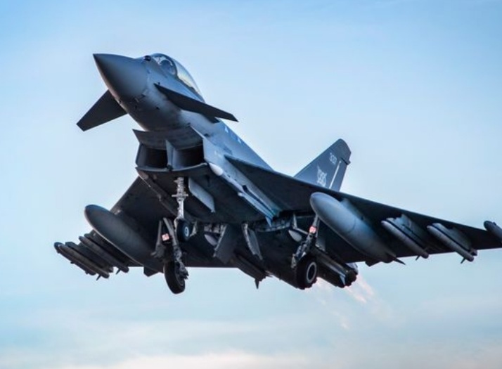 RAF Typhoons scrambled to Stansted Airport.