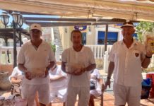 Monte Mar Bowls and Social Club Chicken Run Neil, Dave and ian winners of the chickens