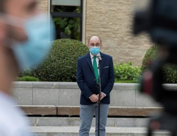 Aragonese president, Javier Lambán. Aragonese president, Javier Lambán.