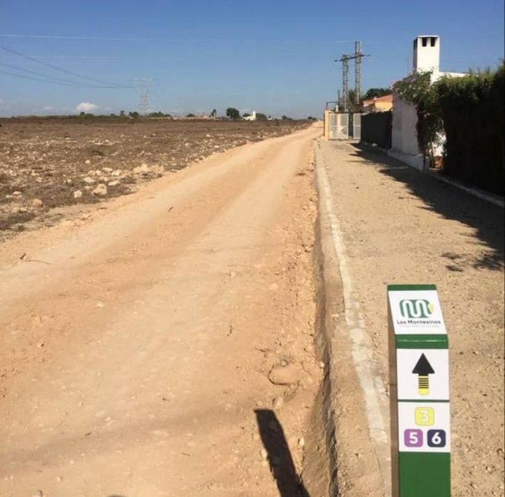 Road improvement in Los Montesinos