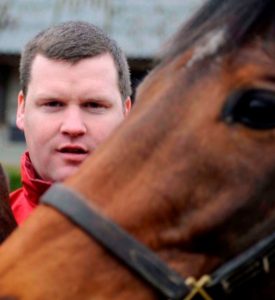 Gordon Elliott: Saddles Duffle Coat at Cheltenham.