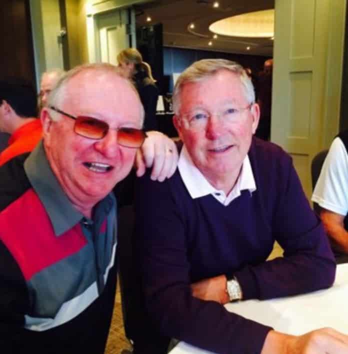 Dennis Taylor and Sir Alex Ferguson: Golf buddies. Photo: Twitter.