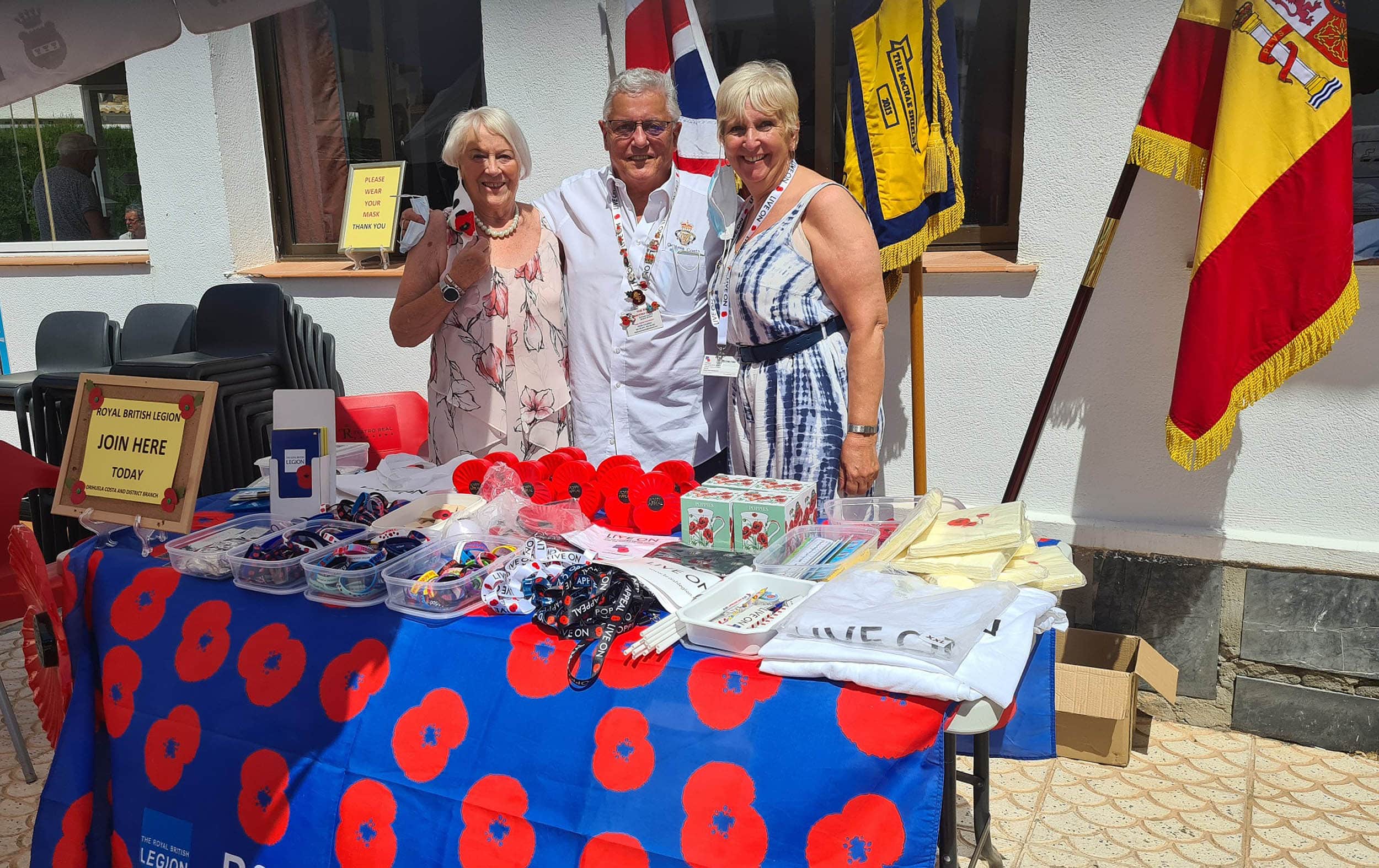 Jean Heald, Eddie Coleman, Janice Poole of the RBL