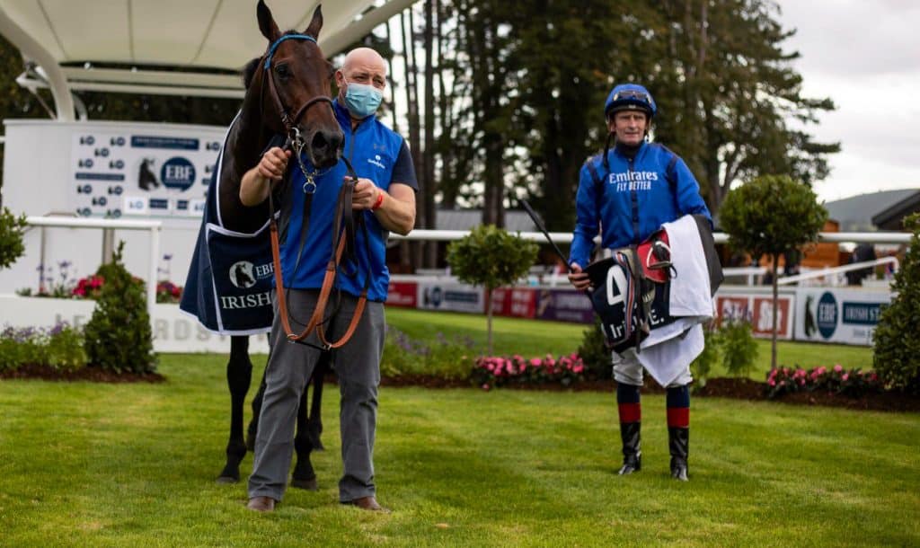 Kevin Manning rides Jim Bolger trained Poetic Flare