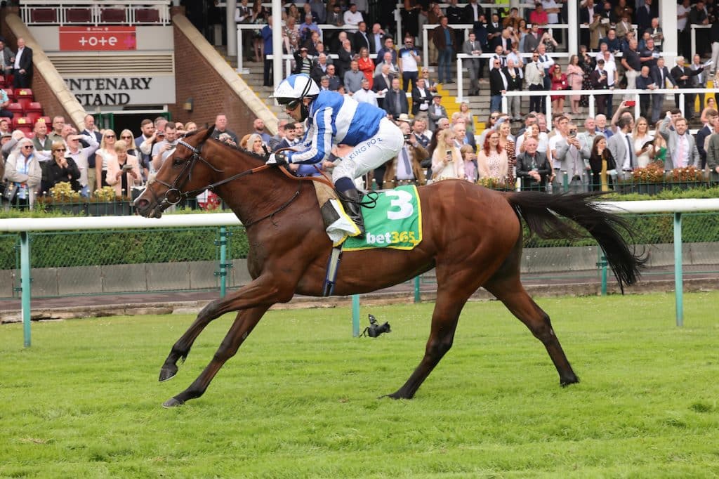 Alounak wins Haydock's feature race of the day, The Bet 365 Old Newton Cup Handicap Stakes