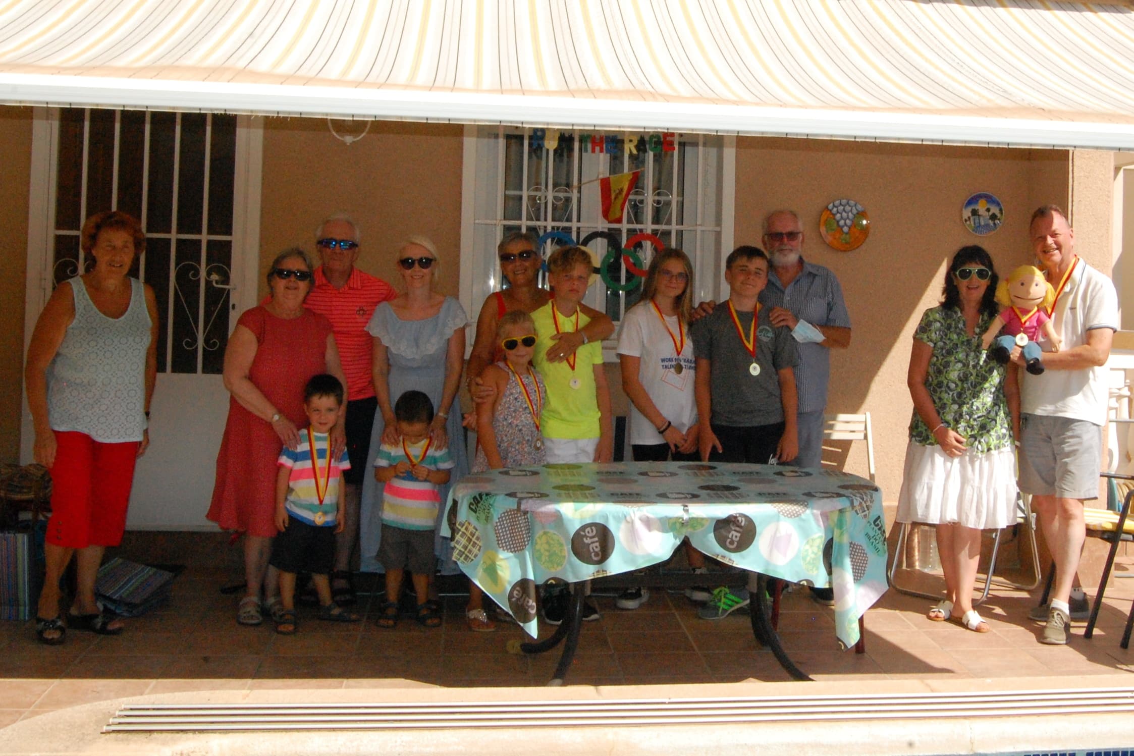 Steve and Irene-Maria opened their garden in the Punta Prima area to welcome two groups of children weekly