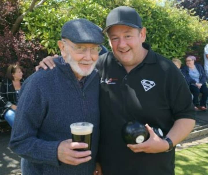 Johnny Vegas and late father 'Lol' Pennington